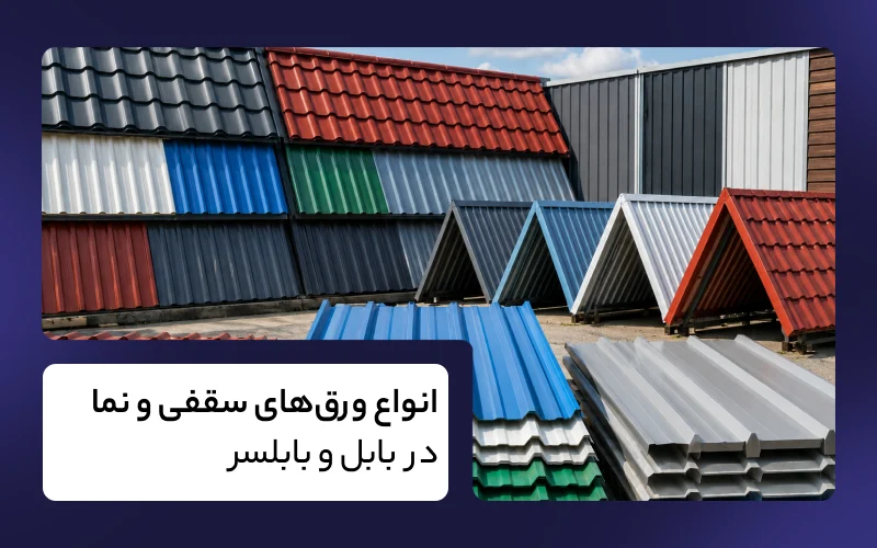 انواع ورق‌های سقفی و نما در بابل و بابلسر