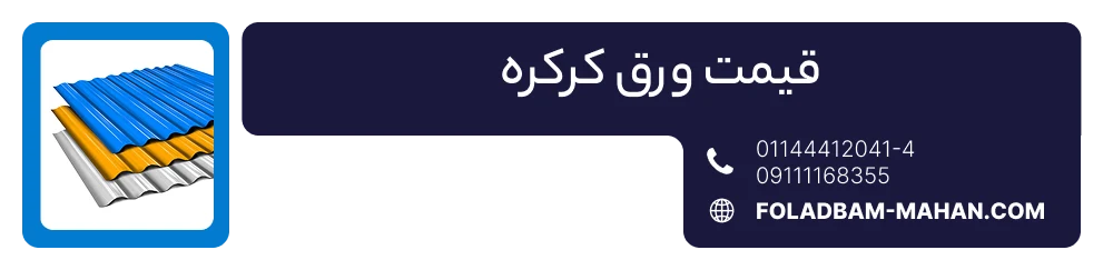 قیمت ورق کرکره
