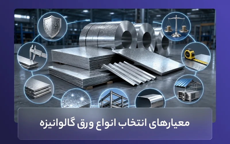 معیارهای انتخاب انواع ورق گالوانیزه