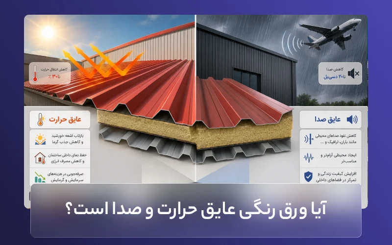 آیا ورق رنگی عایق حرارت و صدا است؟