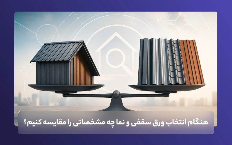 هنگام انتخاب ورق سقفی و نما چه مشخصاتی را مقایسه کنیم؟